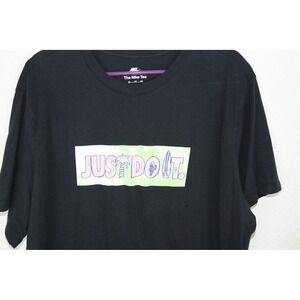 Nike Just Do It T‎ Shirt Black XXL Tropical Palm Tree Surfboard Graphic Tee